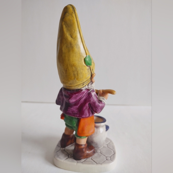Goebel Co Boys Adorable Gnome Sam The Gourmet Well 505 Figurine Vintage 1970 - Picture 7 of 16